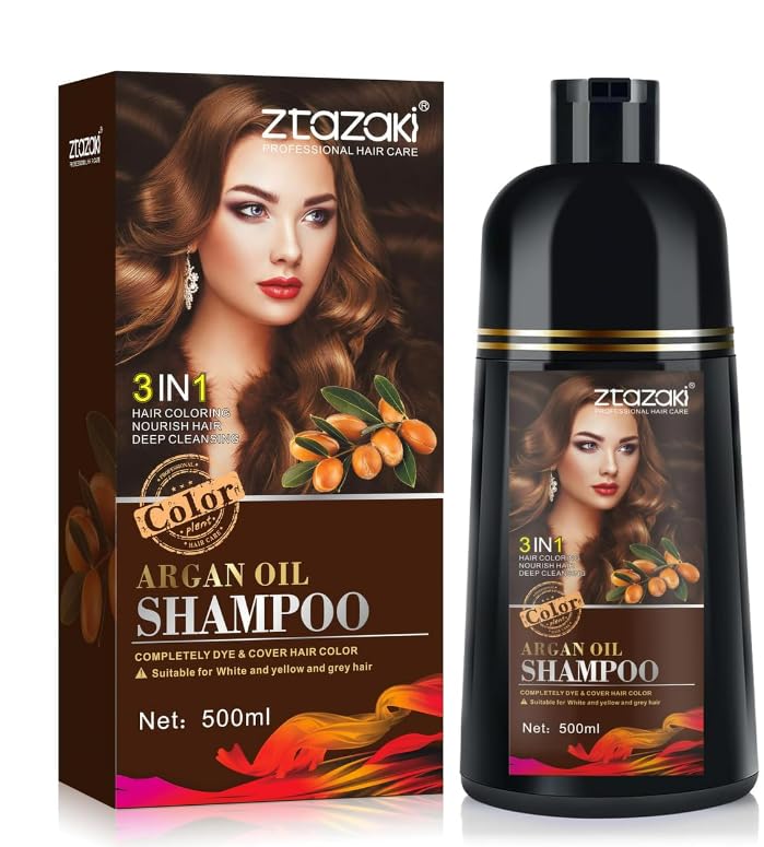 Callmynm wine-red hair dye shampoo bottle shown for quick at-home color touch-ups