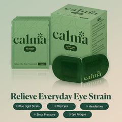 Calma heated eye mask, soft fabric, unscented.