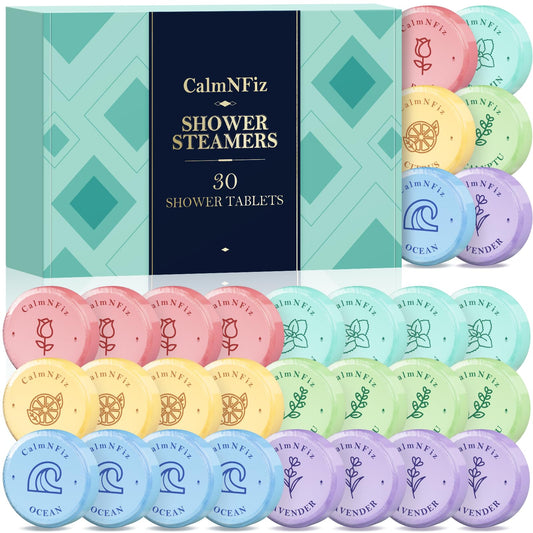 CalmNFiz 30-pack box front, gift-ready presentation for a thoughtful self-care moment.