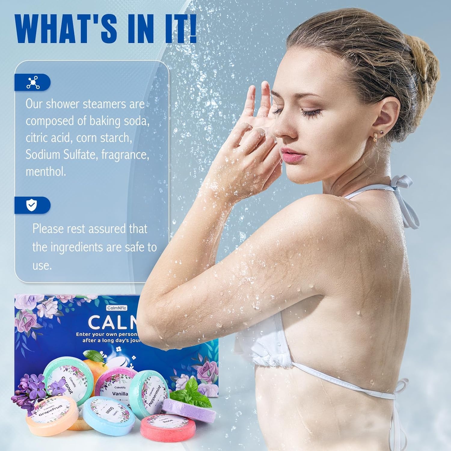 CalmNFiz ocean scent tablet evokes sea breeze to awaken your senses