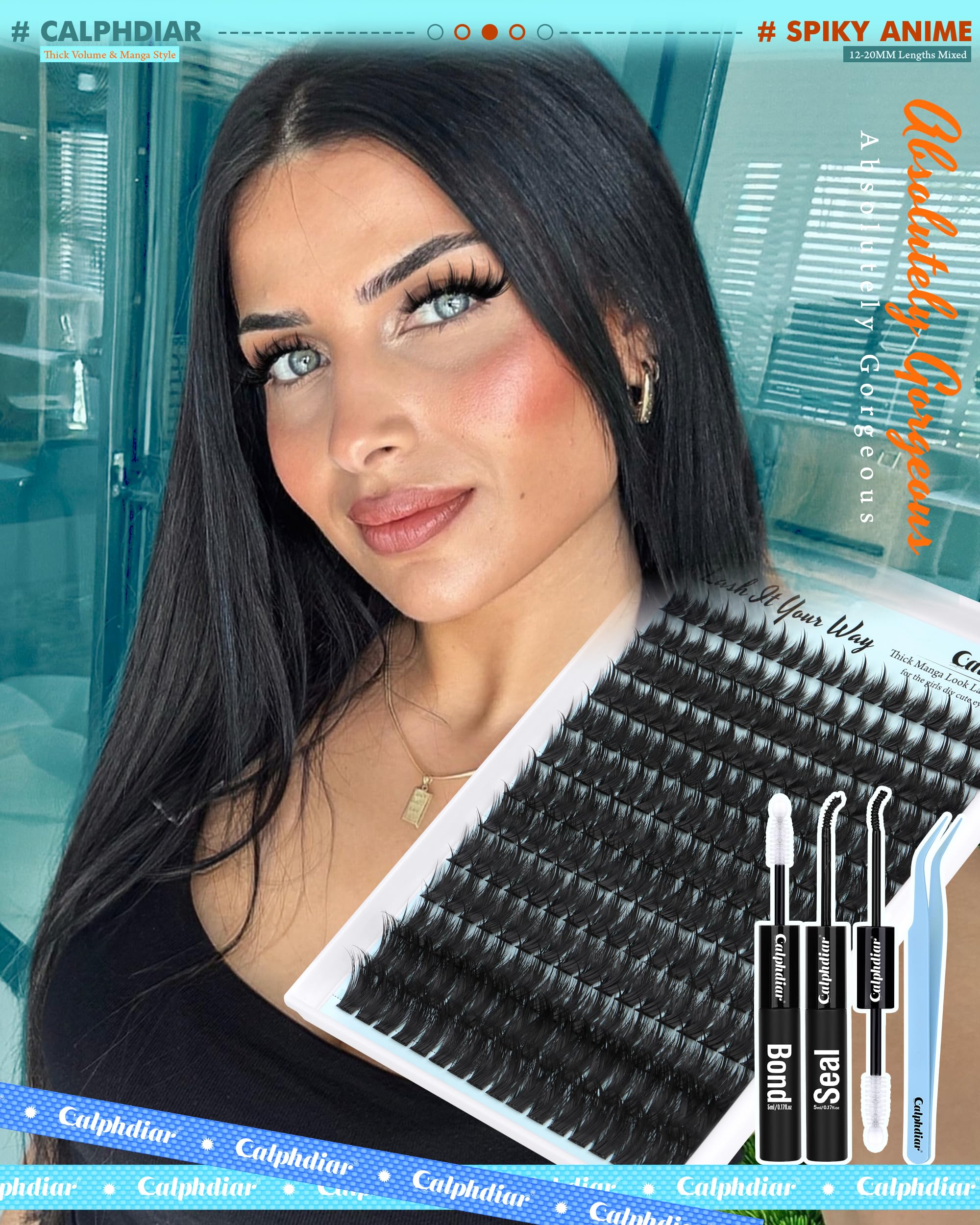 Calphdiar dramatic wispy anime clusters for salon-like results at home