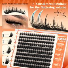 Calphdiar Manga Lash Clusters fluffy lashes for bold fullness.