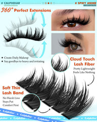 Calphdiar reusable soft fairy eyelash clusters for comfortable wear