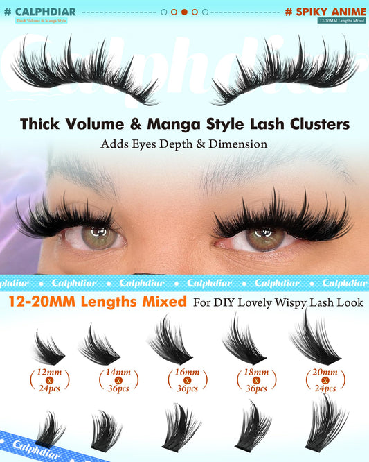 Calphdiar spiky-design 3D fluff adds dimension for wispy finish