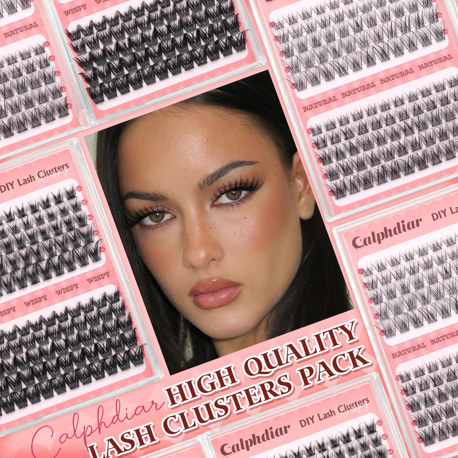 Calphdiar 18mm lash clusters for bold, eye-catching looks