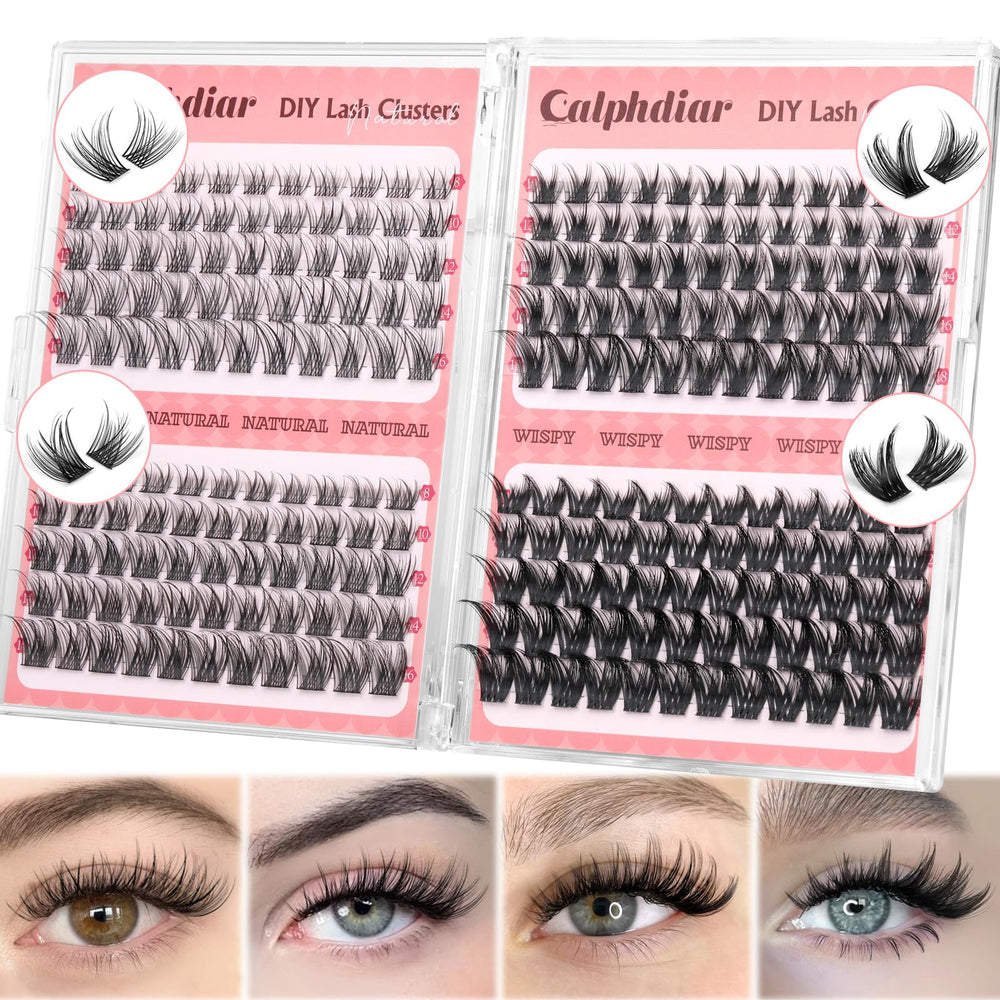 Calphdiar Wispy Lash Clusters overview for natural everyday wear