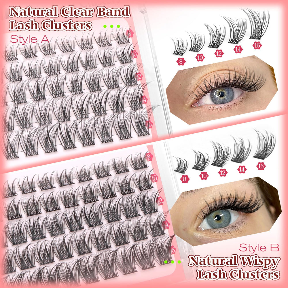 Calphdiar 230pcs clusters with soft fibers for feather-light comfort
