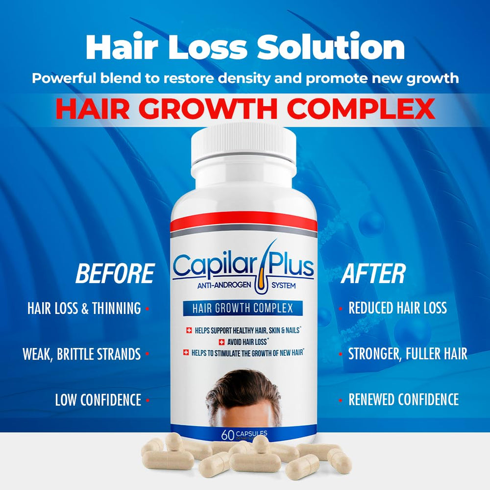 CALVISTOP Capilar Plus capsules with glass of water for intake.
