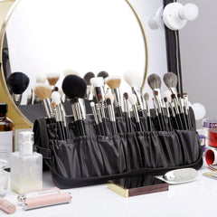 Camdeez Rownyeon artist bag with brushes ready for professional sessions.