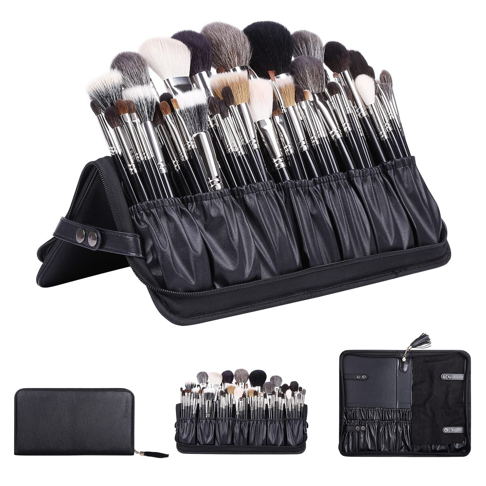 Camdeez Rownyeon bag front view keeps tools organized for on-the-go makeup artists.