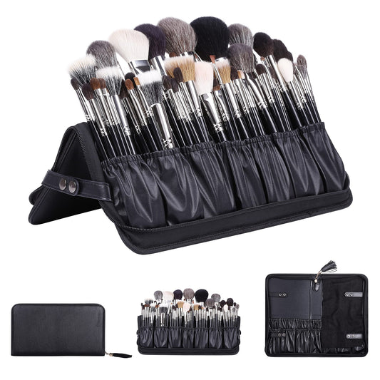 Camdeez Rownyeon bag front view keeps tools organized for on-the-go makeup artists.