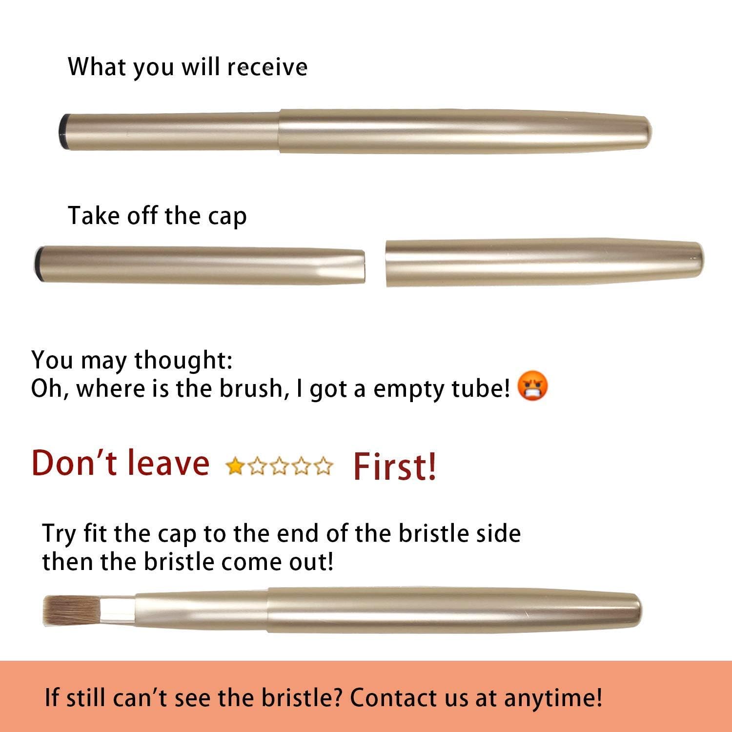 Luxurious martens-hair lip brush from Camdeez Rownyeon offers precise application
