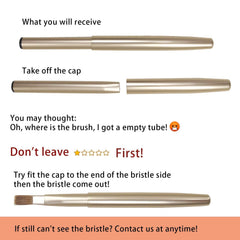 Luxurious martens-hair lip brush from Camdeez Rownyeon offers precise application