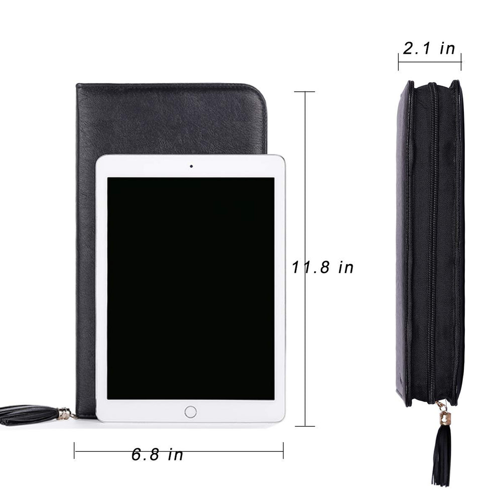 Camdeez Rownyeon bag side buckles and zipper secure brushes during transport.