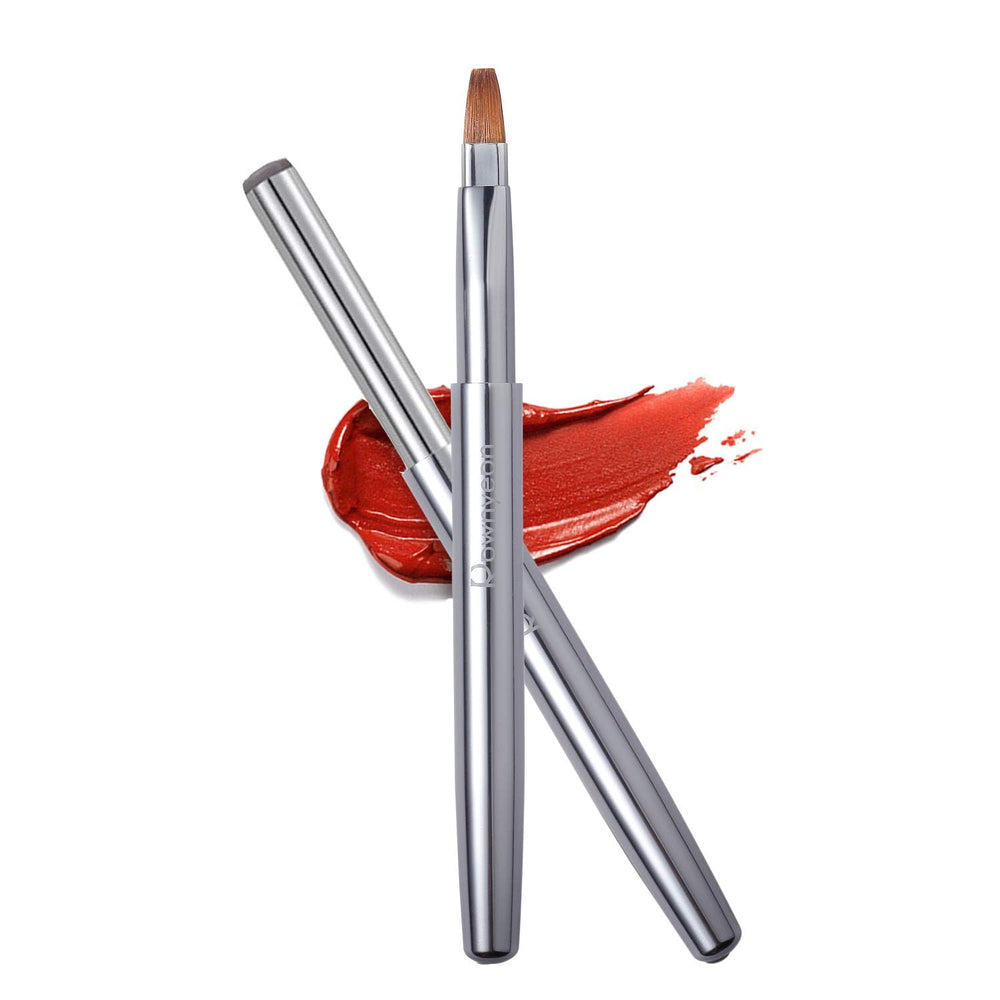Camdeez Rownyeon travel retractable lip brush with cap for portable use.