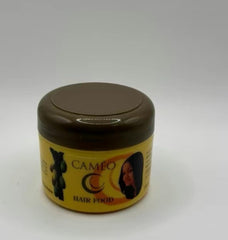 Cameo Petroleum Pomade packaging showcases classic oil-based hold for structured looks