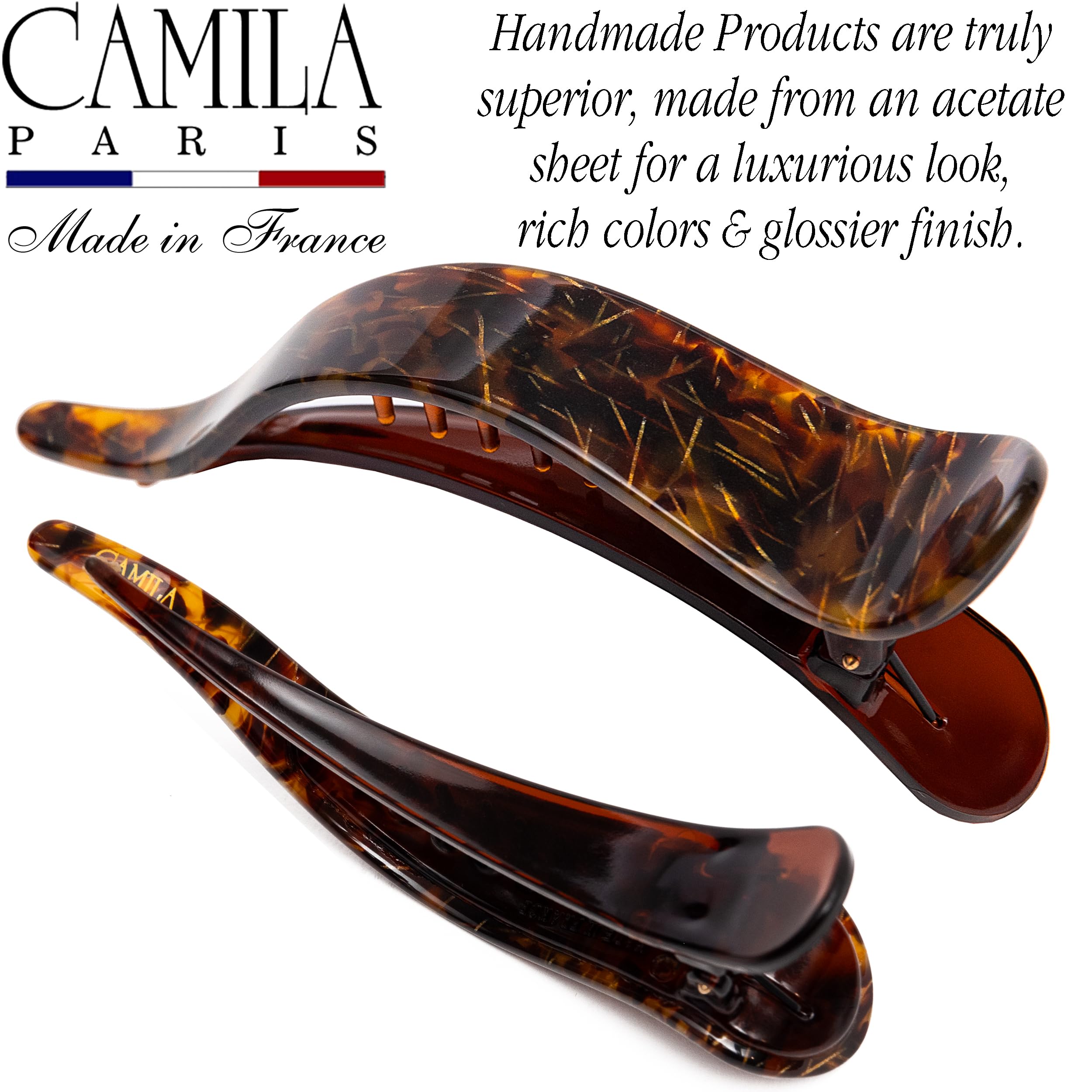 Camila Paris CP2478 hair claw duckbill girls keeps hair neat without slipping.