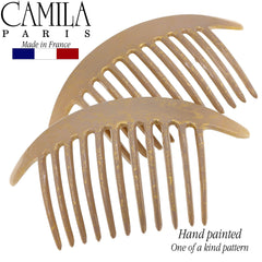 Camila Paris CP2941 beige pearl finish complements many hairstyles