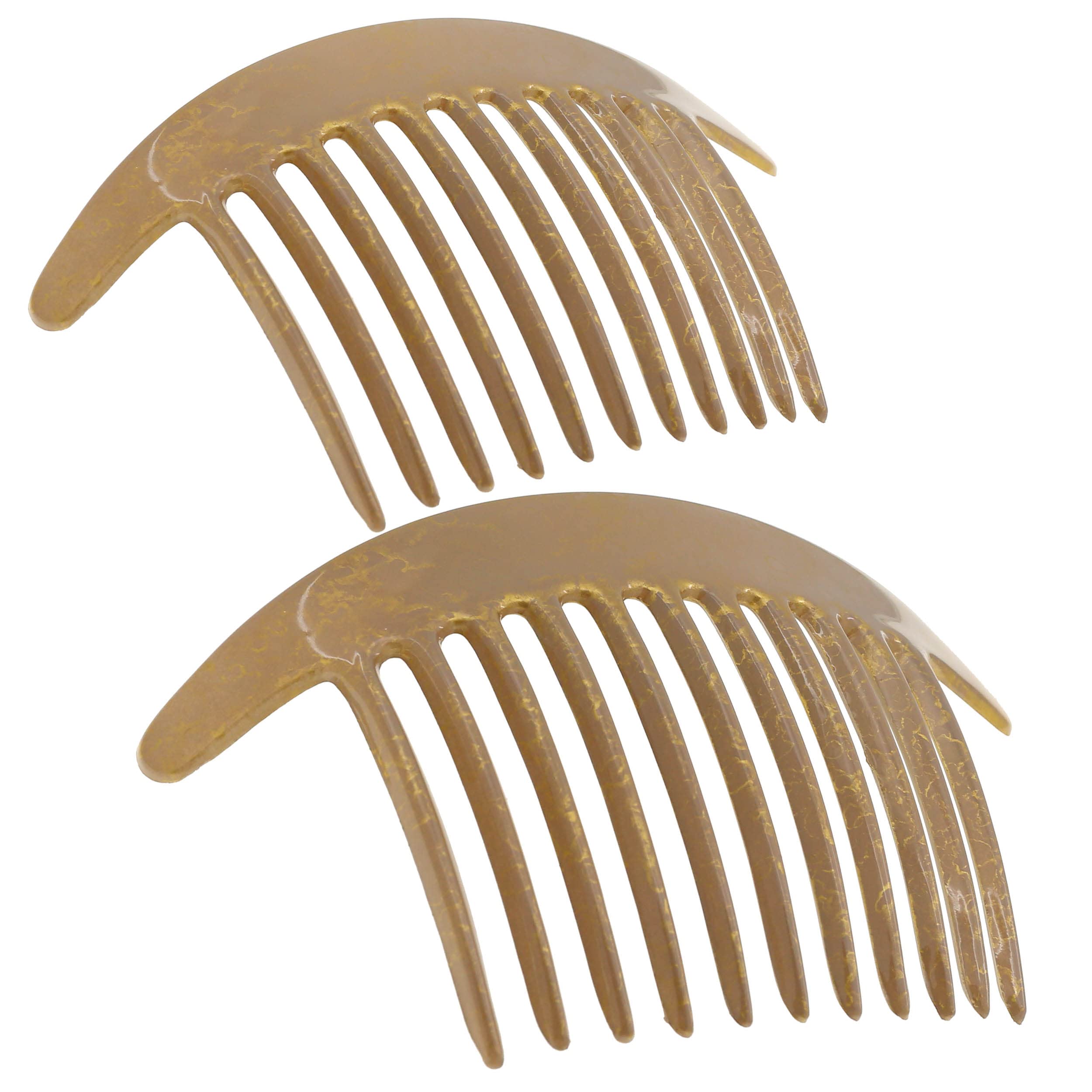 Camila Paris CP2941 side combs in beige pearl offer secure hold for thick hair
