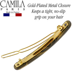 Camila Paris CP2990 cellulose acetate barrette durable and glossy