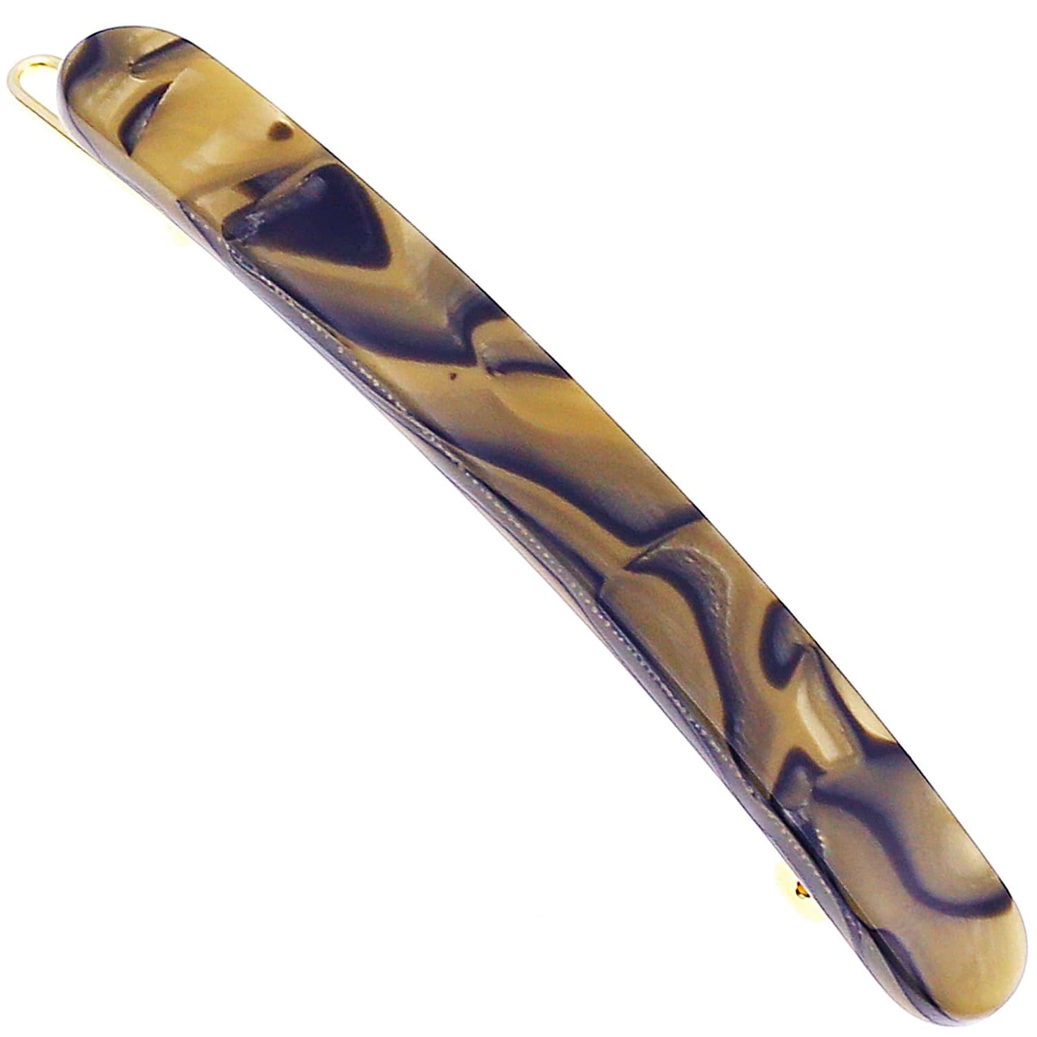 Camila Paris CP2990 side slide barrette clip secures a chic side hairstyle