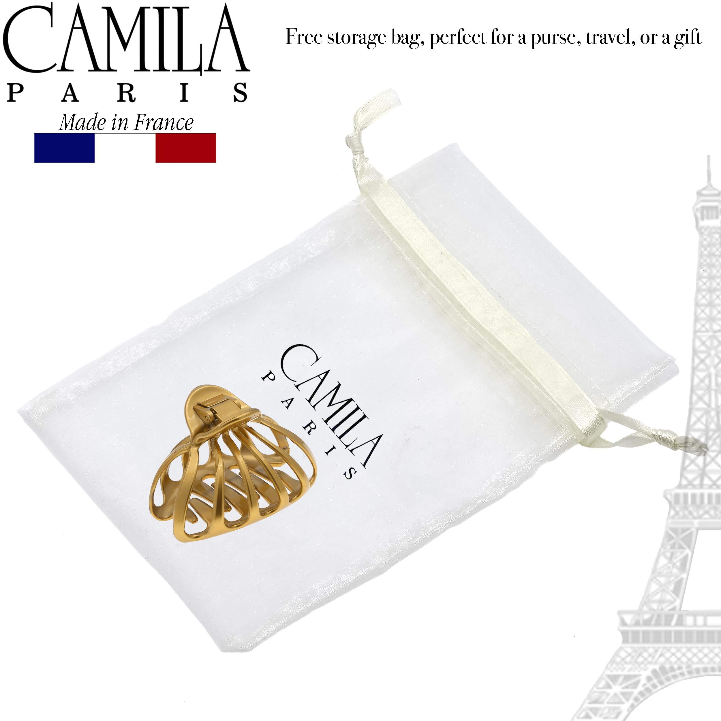 Inside-teeth design of Camila Paris CP3052 anchors all hair types without tugging.