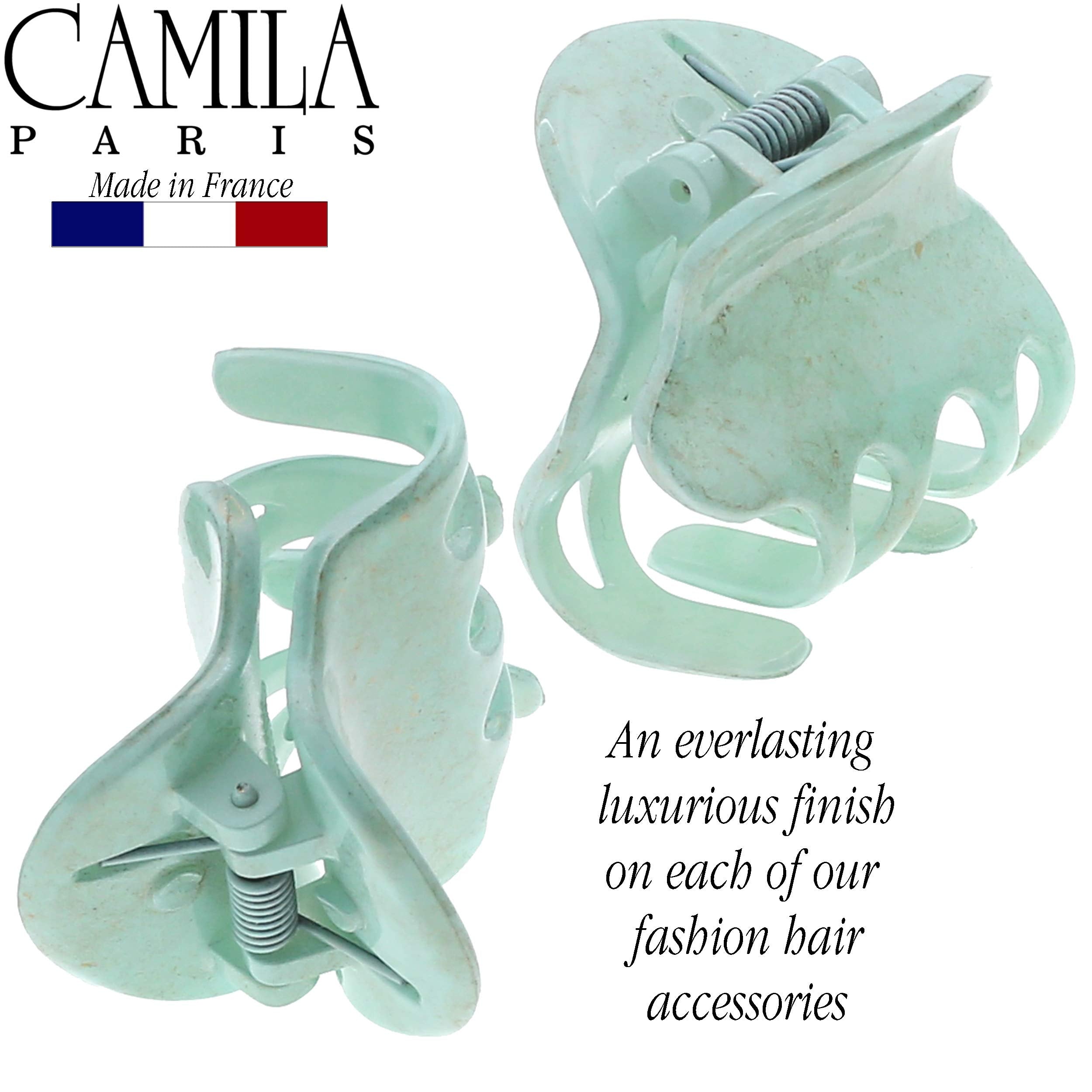 Camila Paris CP3088 mint clip cellulose acetate texture for durability.