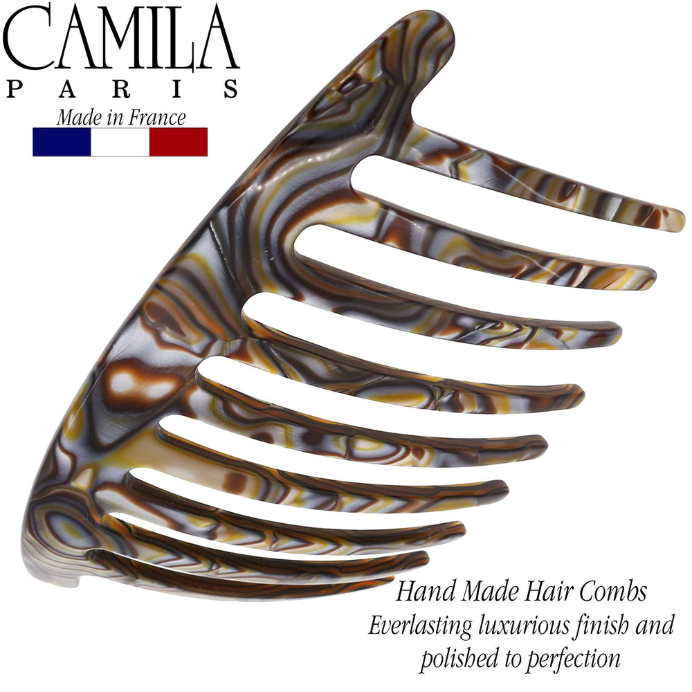 Camila Paris CP3182 cellulose-acetate hair clip combines strength with lightness.