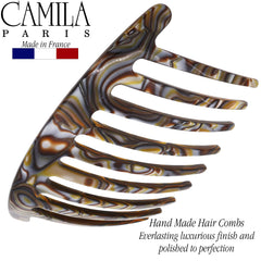 Camila Paris CP3182 cellulose-acetate hair clip combines strength with lightness.