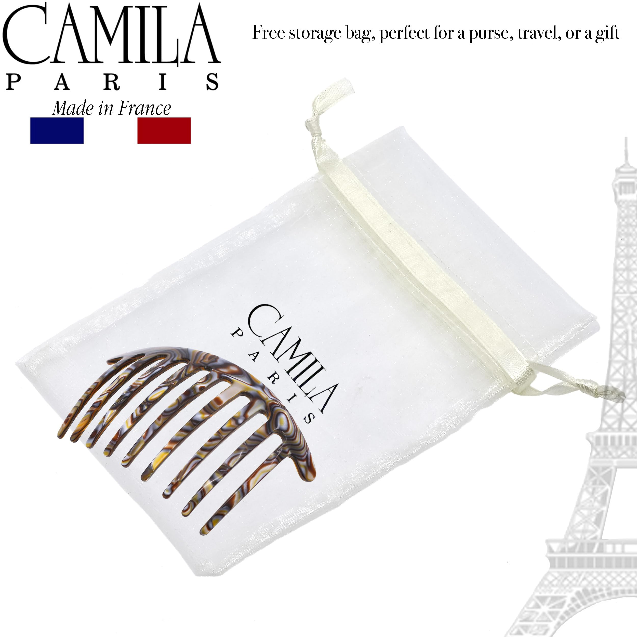 Camila Paris CP3182 secure hair grip keeps styles in place during movement.