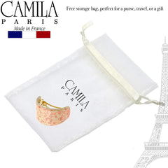 Durable cellulose acetate CP3234 beige barrette by Camila Paris