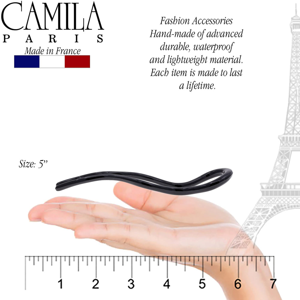 Camila Paris CP3285-2 black cellulose acetate accessory durable finish.