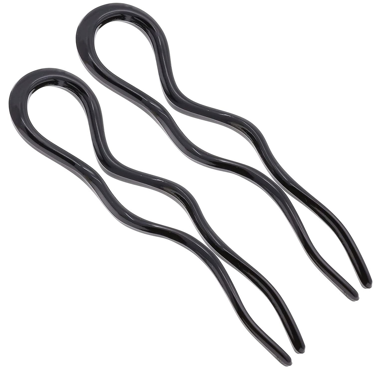 Camila Paris CP3285-2 French Twist Stick Hair Fork 5-inch in black secures elegant updos.