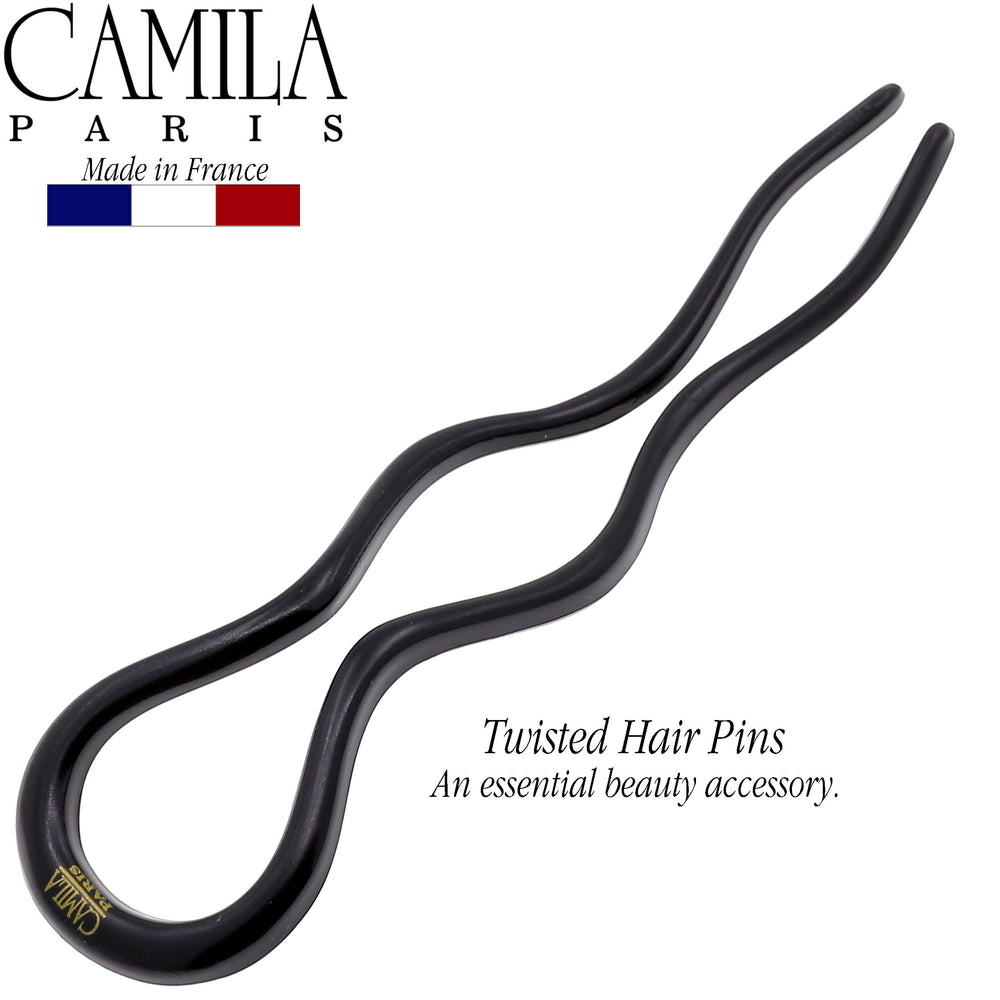 Camila CP3285-2 U-shaped hair pin 5-inch provides comfortable grip for all-day wear.