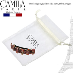 Durable cellulose acetate CP3304 barrette designed for daily use.