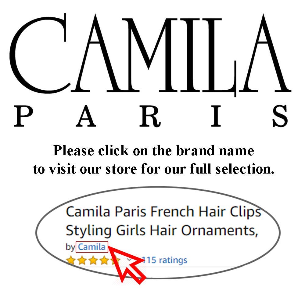 Easy updo with Camila Paris CP3323 oval barrette for quick styling