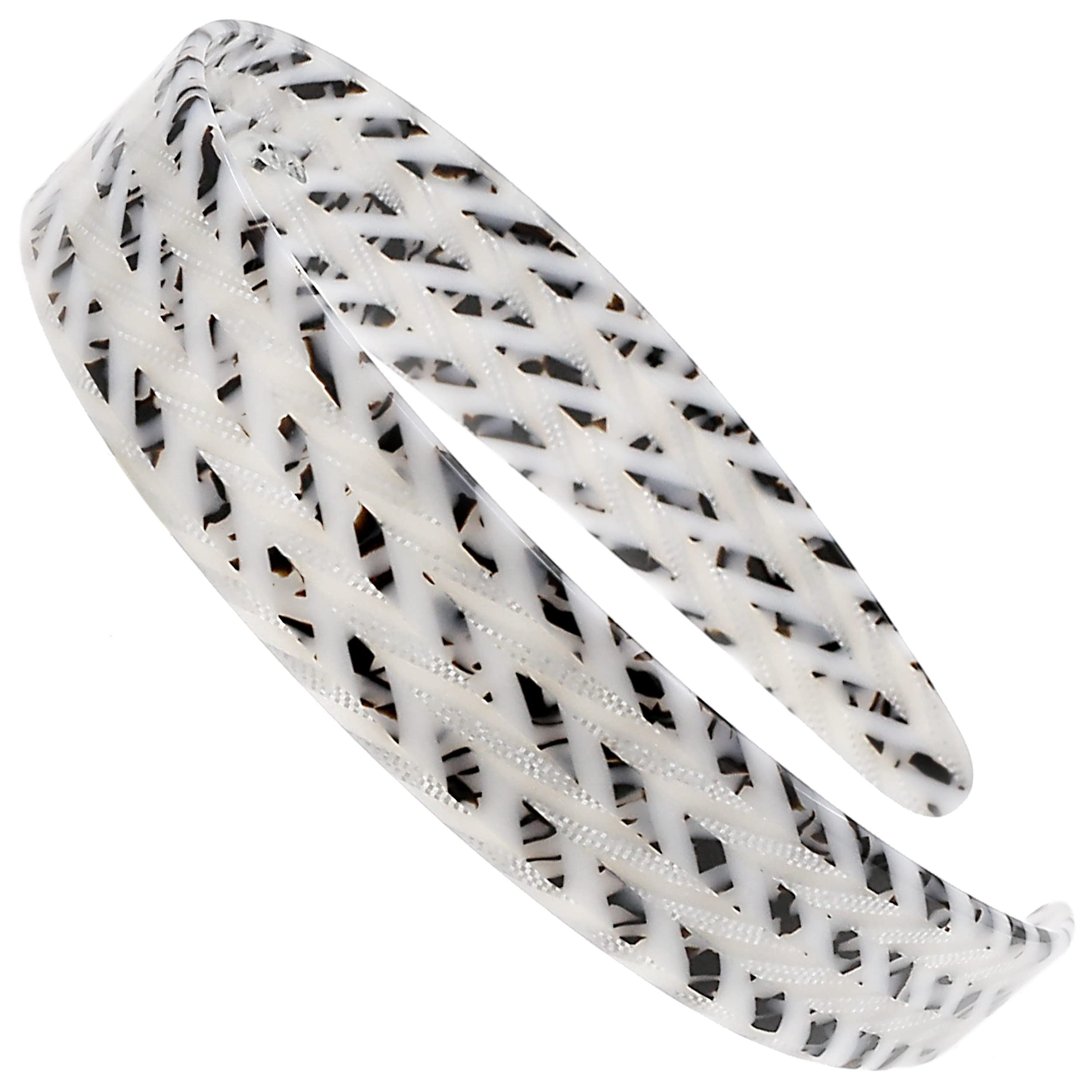Camila Paris CP3465 headband in white-gray close-up showing sleek grip and style