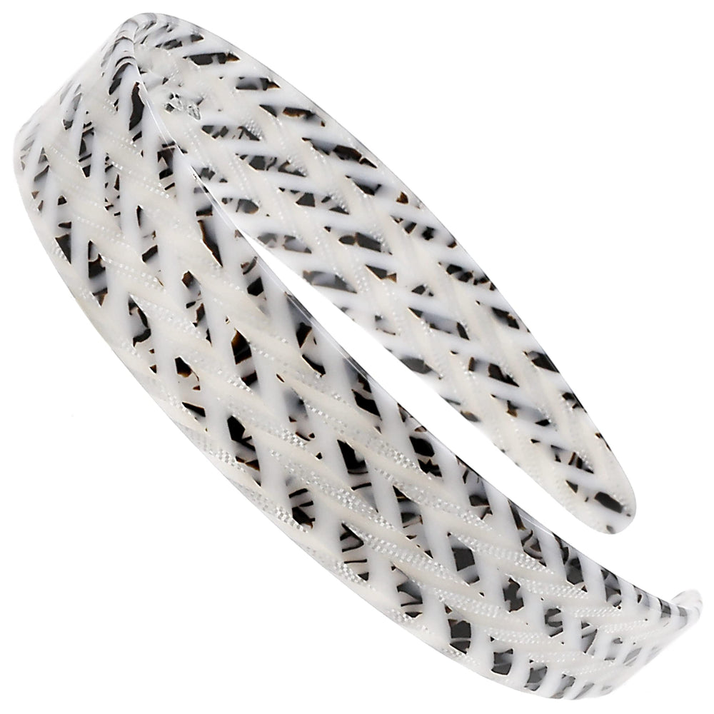 Camila Paris CP3465 headband in white-gray close-up showing sleek grip and style