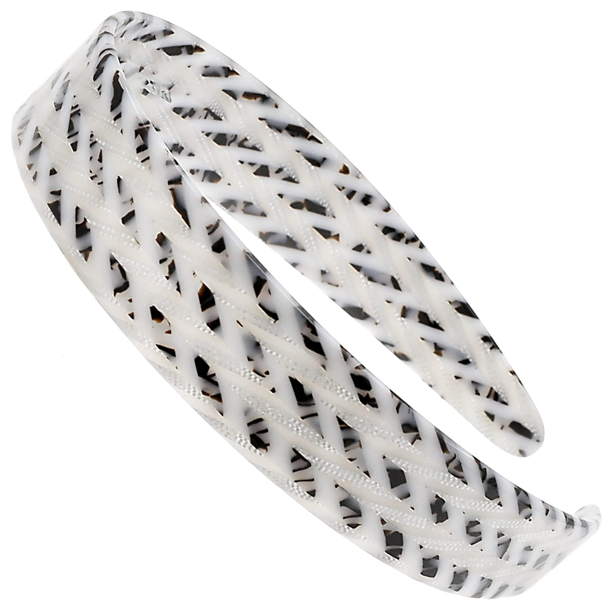 Camila Paris CP3465 headband in white-gray close-up showing sleek grip and style