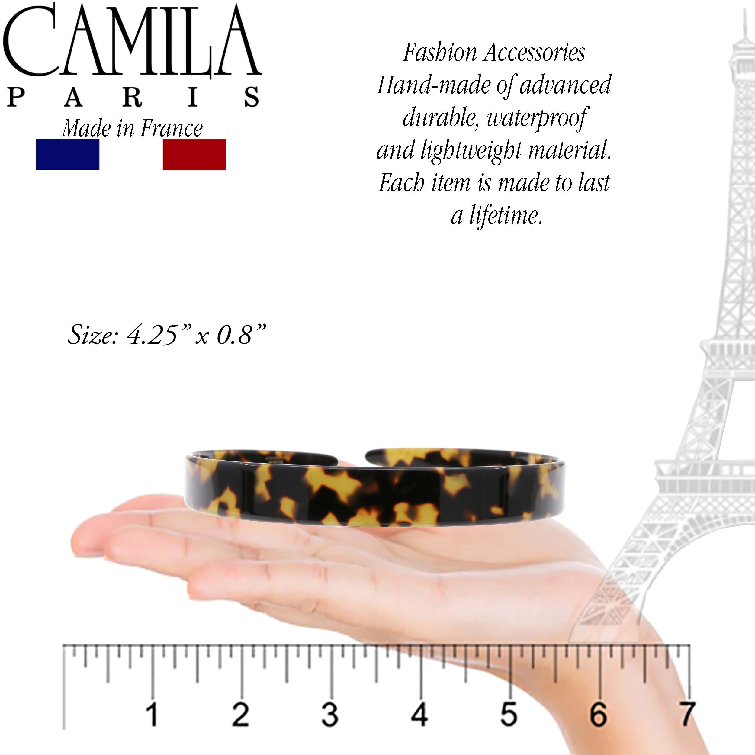 Camila Paris CP3466 headband no-slip design keeps hair in place all day.