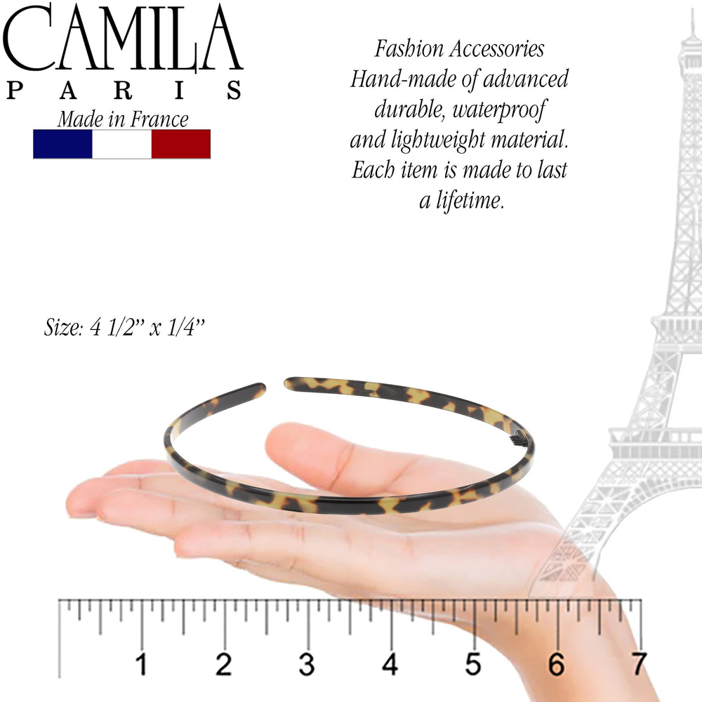 Camila CP3469 headband made in France with durable cellulose acetate