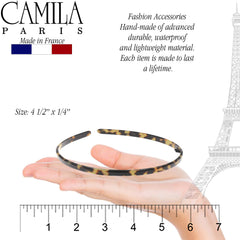 Camila CP3469 headband made in France with durable cellulose acetate