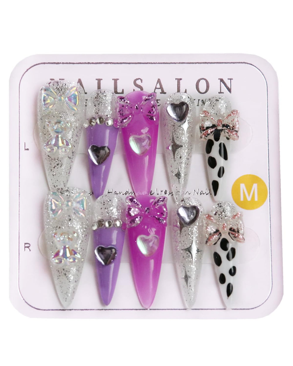 CAMILCY press on nails with almond shape for durable, reusable wear.