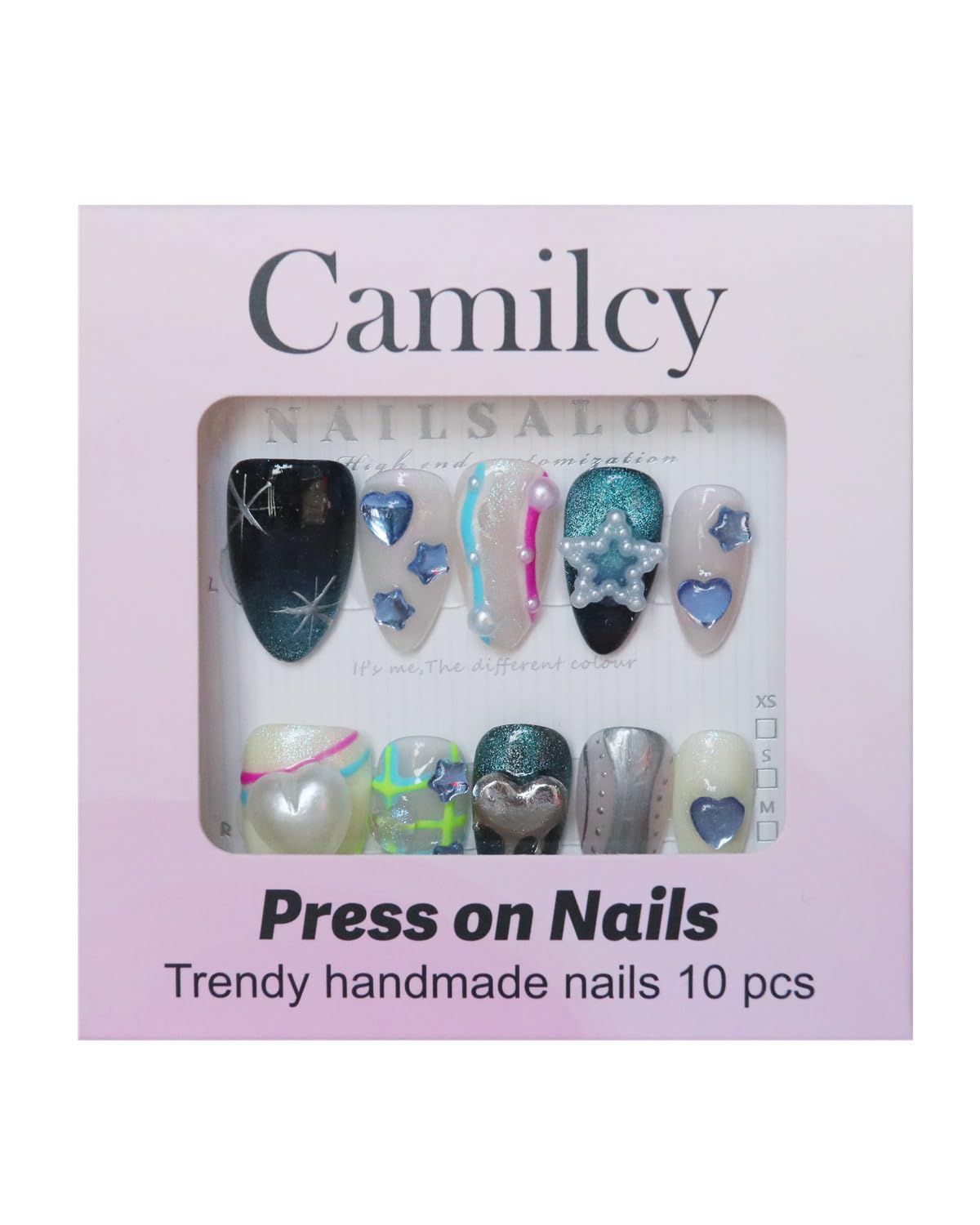 CAMILCY packaging includes tools for easy at home application and storage.