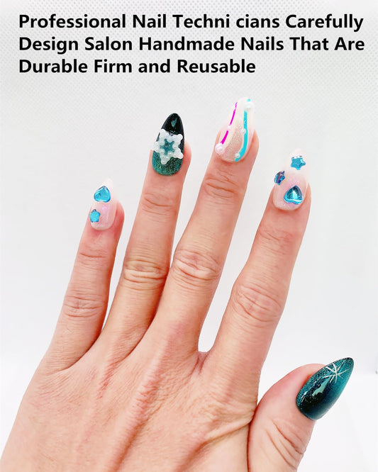 CAMILCY short almond nails provide a comfortable fit for daily wear.