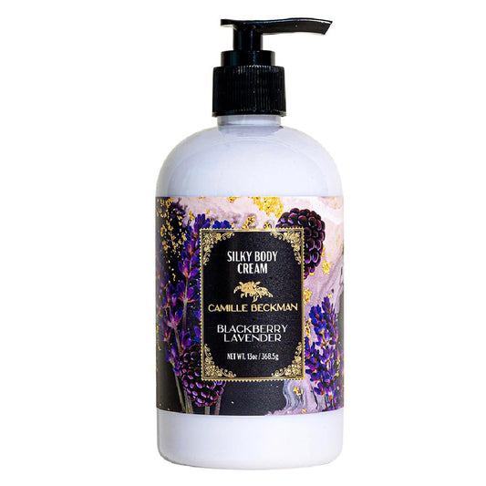 Camille Beckman Blackberry Lavender fragrance bottle for a calming bedtime ritual