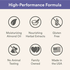 Camille Beckman blackberry-lavender gel pour into hands.