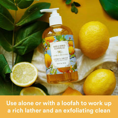 Shower bottle of Camille Beckman Citrus Grove for refreshing body cleansing.