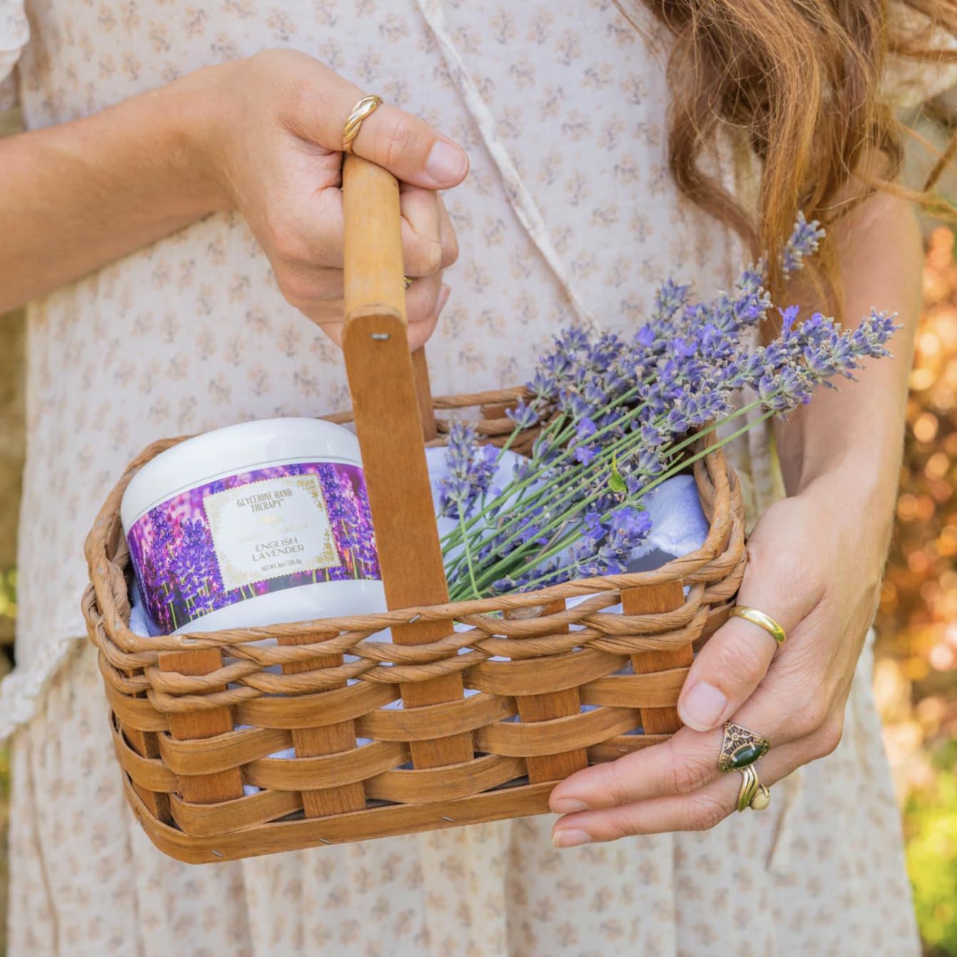 Camille Beckman hand therapy cream jar close-up showing rich texture for deep hydration