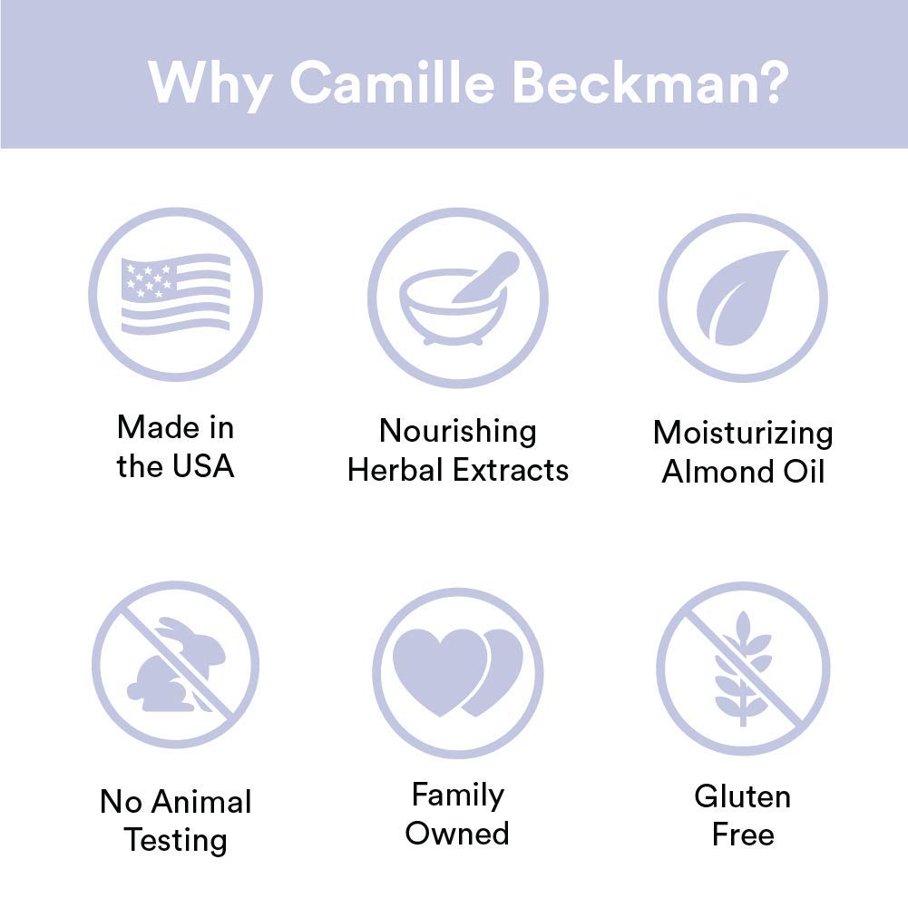 Back of packaging image for Camille Beckman hand therapy cream
